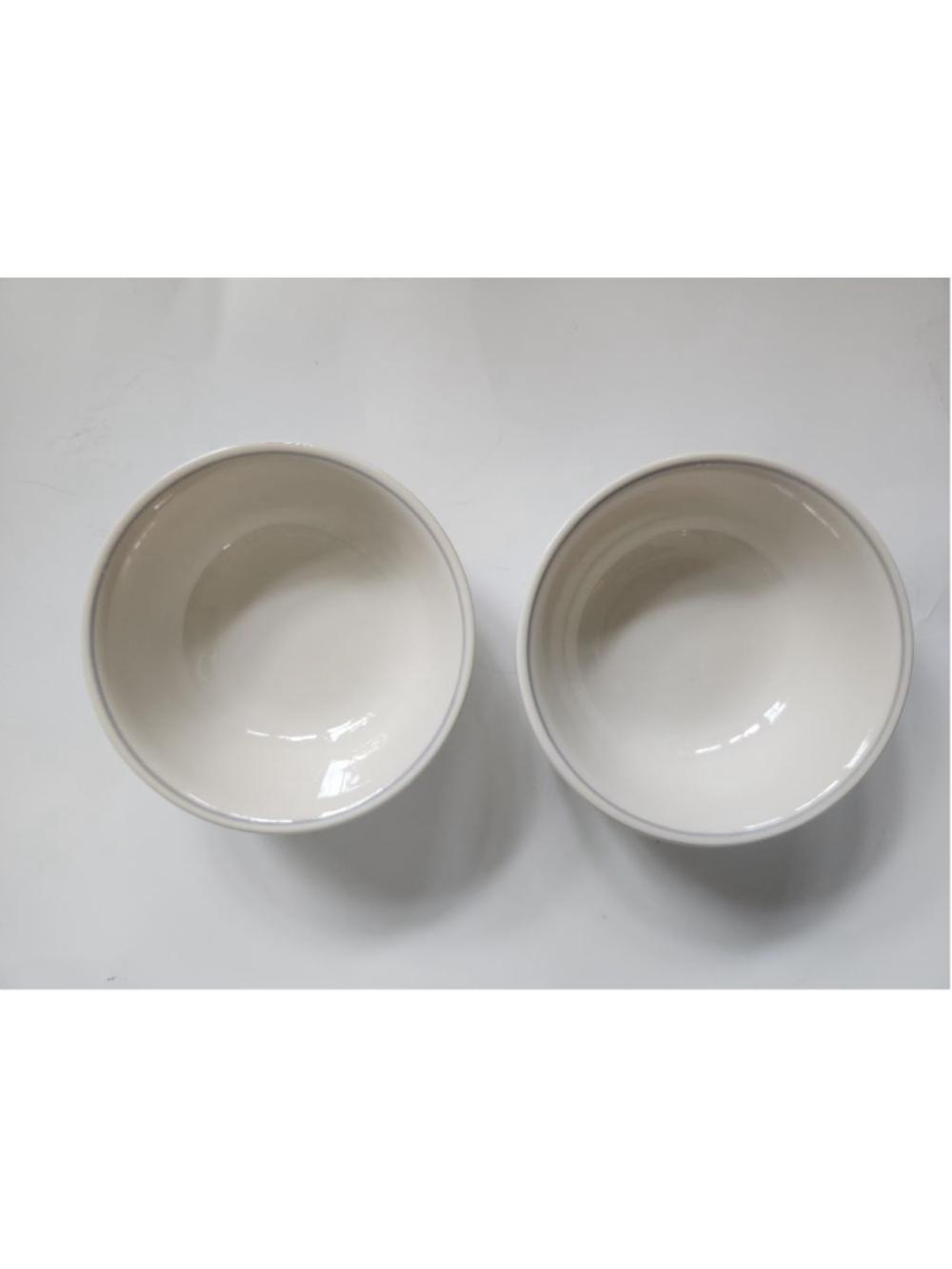 Vintage Set of 4 Corelle by Corning Tulip Rose Dinnerware Bowls, White Gray